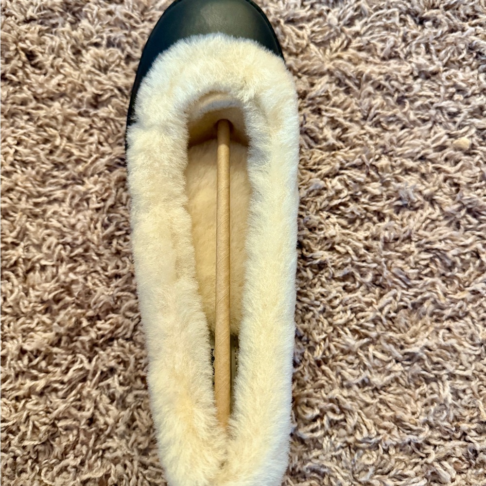 UGG Zora Ballet Flat Black Leather